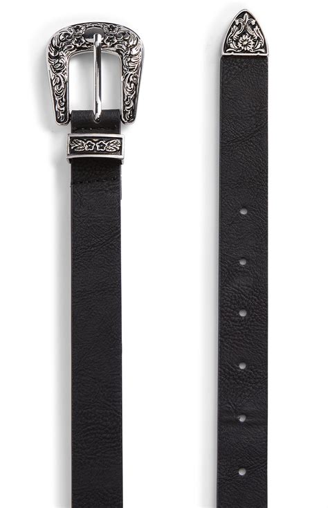 primark black buckle belt.